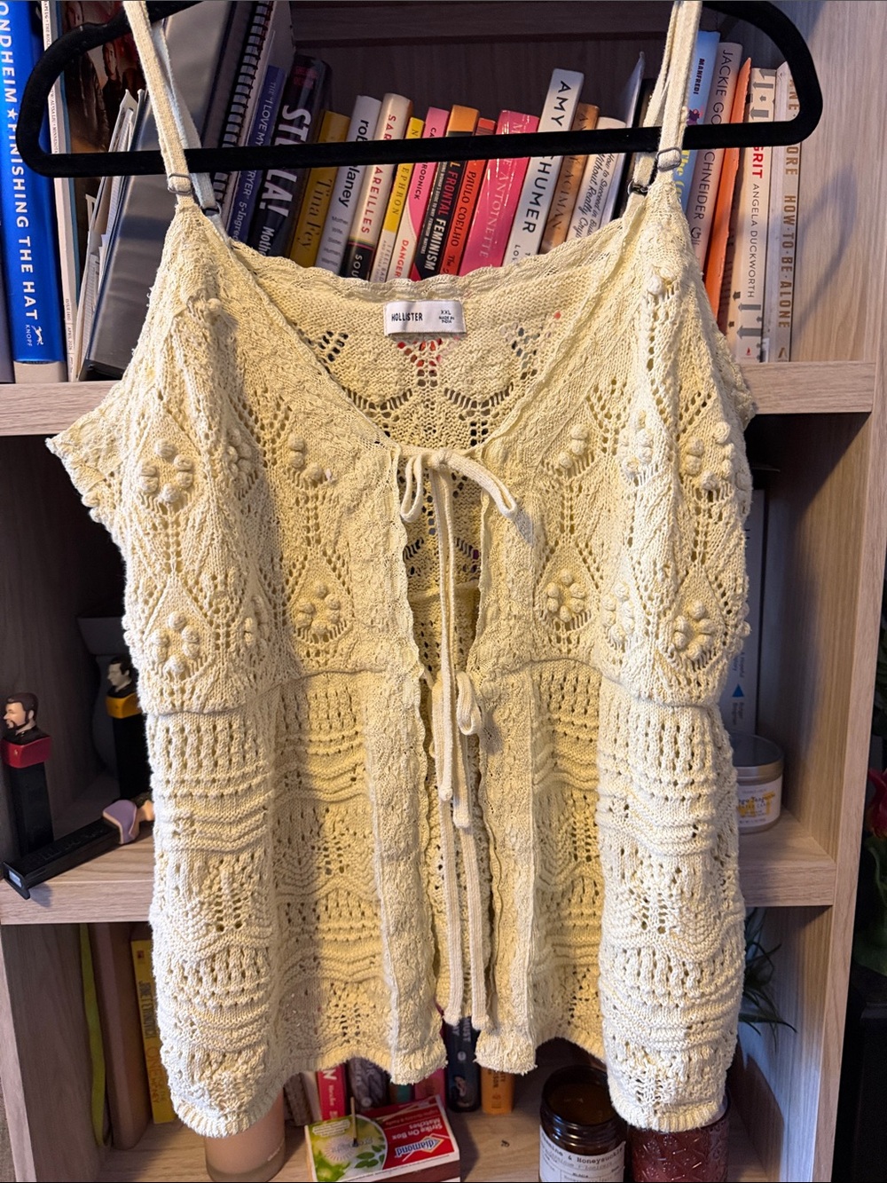 Butter Yellow Crochet Tank